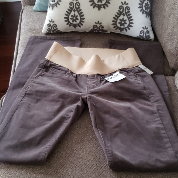 GAP Pants - GAP Maternity gray Sexy Boot demi panel maternity cords